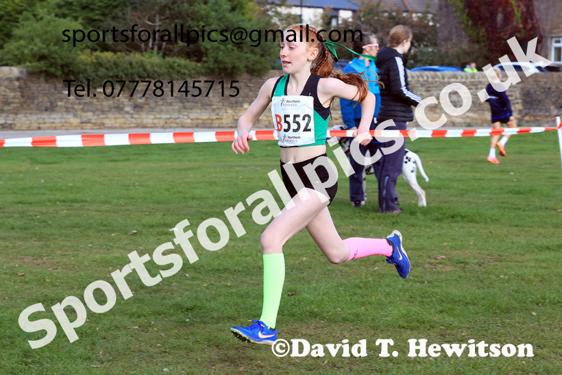 Girls Under-14s 2026 Northern Cross Country Relays, Graves Park, Sheffield. Photo: David T. Hewitson/Sports for All Pics